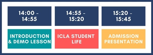 iCLA Open Campus AM Schedule